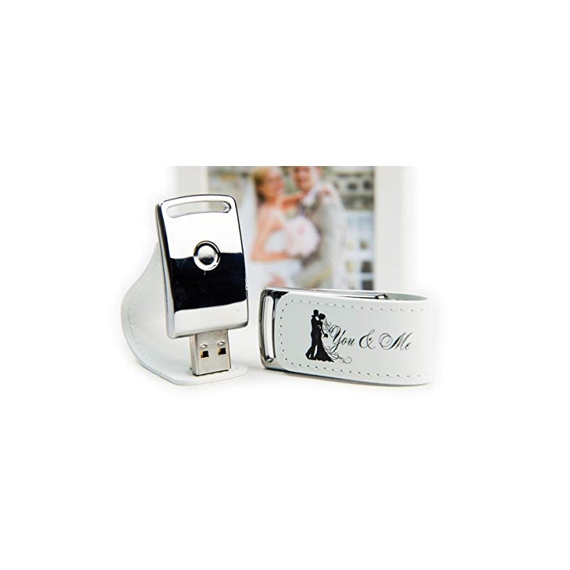 Elegantdisk You&Me USB Stick with USB Box Wedding Design USB