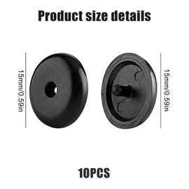 10Pcs Seat Belt Clip Seat Belt Stop Buttons Seat Belt Buckle Seat-Belt Stopper Clips Snap-On System No Welding Required Anti- slip Practical Seat Belt Stopper Retainer Buckle Buttons(Black)