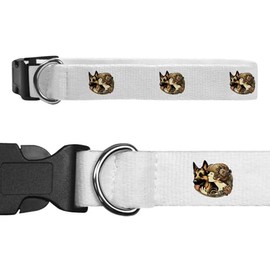Small 'Girl With German Shepherd Dog' Dog Collar (PR00059591)