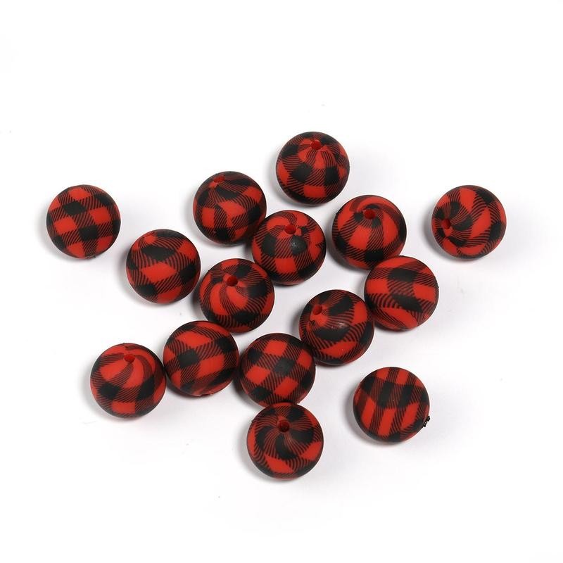 【B170】 Beads for DIY Projects: 15mm Round, Mixed Color, 30Qty