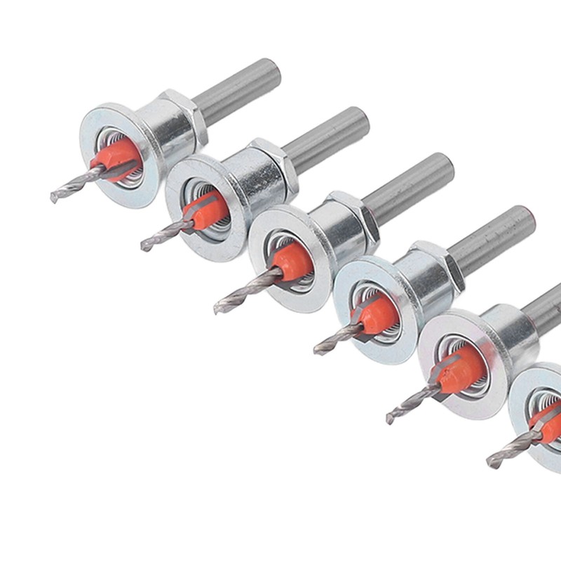 10PCS Countersink Drill Bits Adjustable Stop Tapered Countersink Bit for