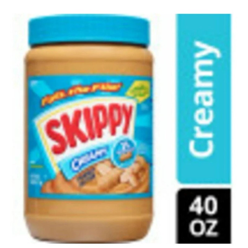 SKIPPY Creamy Peanut Butter Spread, Plastic Jar 40 oz (2