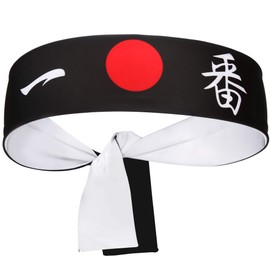 5Chaos Sushi Headband Japanese Hachimaki for Karate Cosplay Kitchen Chef, Bushido Head Wrap for Kids Boys Ninja Samurai Party Girl Women Men, Bandana Sweatband for Festival (First)