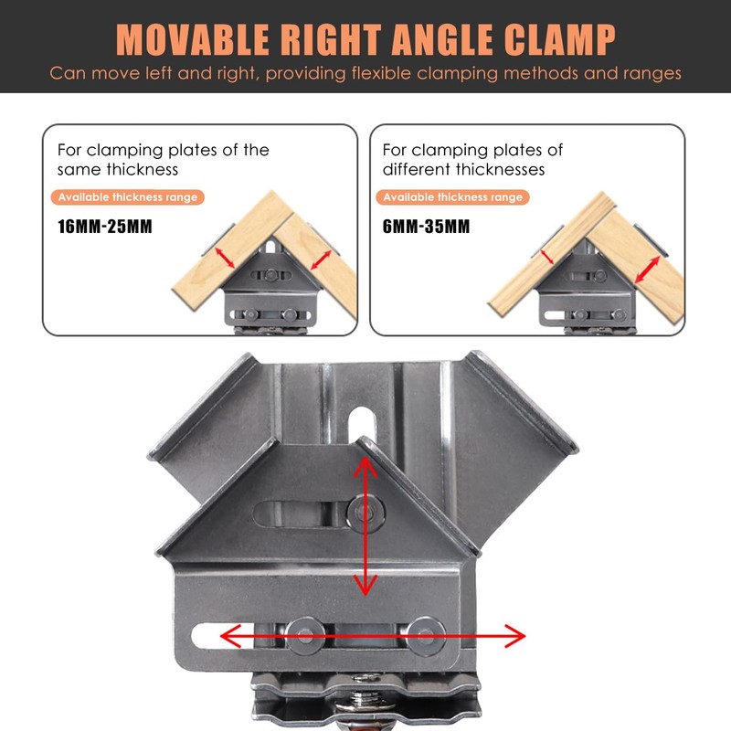 2 Pack Corner Clamps for Woodworking Durable Rust&Corrosion Resistant Upgraded