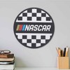 NASCAR Checkered Round Metal Sign - Fun NASCAR Wall Decor
