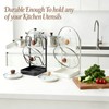 2 Tier Pot Lid Holder Rack for Kitchen Storage, Multifunctional