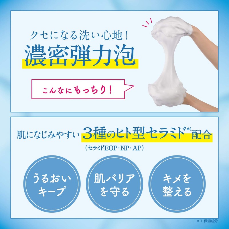 Rosette Ceramide Dense Foam Face Wash, 4.2 oz (120 g)