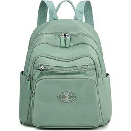 GFM® Waterproof Womens Nylon Backpack Rucksack - Holidays, Travel, Casual Day Use, Summer (EXC)(S1-Mint Green) (NBKP-68040-MntHR)