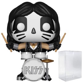 POP Rocks: KISS - Catman (Peter Criss) Funko Vinyl Figure (Bundled with Compatible Box Protector Case), Multicolored, 3.75 inches
