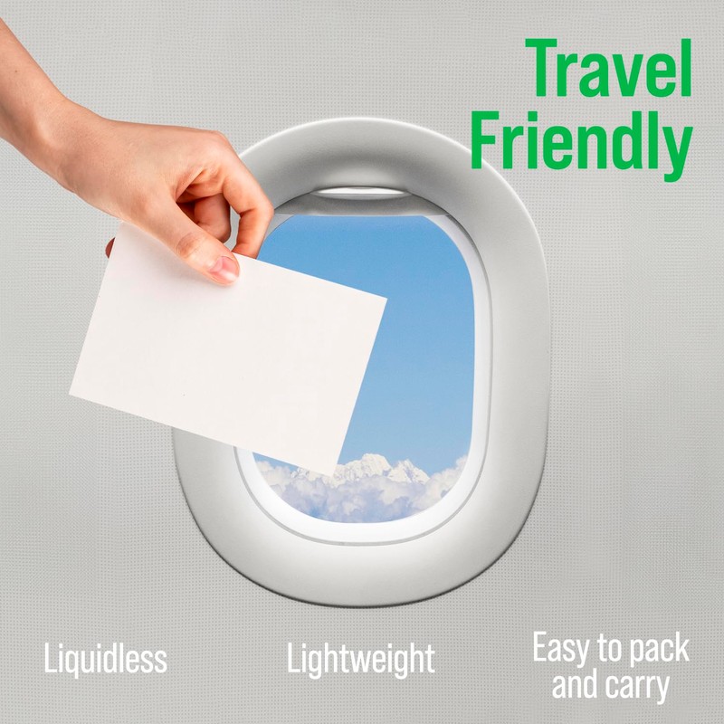Rockin' Green Travel Laundry Detergent Sheets Unscented - Mess-Free Laundry