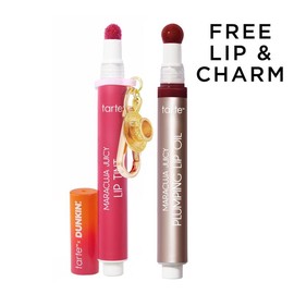 tarte x Dunkin' maracuja juicy lip tint & plumping oil duo + FREE charm:_ice pop + honeysuckle 