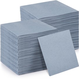 Janlaugh 200 Pcs Dusty Blue Disposable Napkins 10" x 10" Paper Linen Cocktail Dinner Napkins Prefolded for Bar Restaurant Cafe Dessert Wedding Birthday Party Baby Shower
