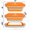 Verdvoca BBQ Prep Tubs with Lids, XX-Large Collapsible Built-In Cutting