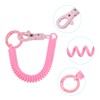 [PATIKIL] Retractable Coil Spring Key Chain Anti-lost Keychain Holder Lanyard