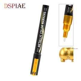 DSPIAE Super Metallic Marker Pen Gold MKA10 - Gundam Plastic Model Painting, Gunpla Model Crafting / DSPIAE 슈퍼메탈릭 마커펜 골드 MKA10 - 건담 프라모델 도색 건프라 모형 공작