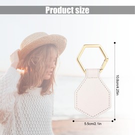 SAVITA Magnetic Hat Clip for Travel, No Black Marks Magnetic Hat Clip Leather Bag Hat Holder Clip for Women Men Hat Bag Travel Outdoor Accessory Backpack Wallet (White)