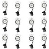 Juego de brújula orientadora de 12 piezas, impermeable, brújula de
