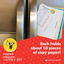 Dowling Magnets Hero Emoji Big Button Magnets, Set of 3