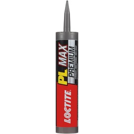 Loctite PL Premium Max Construction Adhesive, 9 fl oz Cartridge, 1 Pack - Versatile Construction Glue for Wood, Concrete, Stone & More