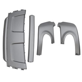 Priprilod Rear Bumper Board Skid Plate Valance Cover Compatible with Range Rover Evoque 2012-2019 replace LR026329 LR026328 CUS13002 SF636