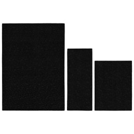 Garland Rug Ivy 3 Piece Area Rug Set (5'x7', 3'x4', 24"x60") Black Geometric Solid Color Area Rug - Durable, Stylish, and Soft Rug for Living Rooms, Hallways, Bedrooms, and High-Traffic Areas