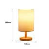 Absdefen Japanese Table Lamp, Bedside Lamp, Bedside Light, Fabric Shade,