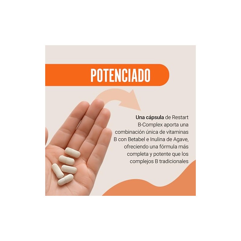 Restart Complex Completo Vitamina B12 Suplemento Complejo Mujer Hombre Laboratorio