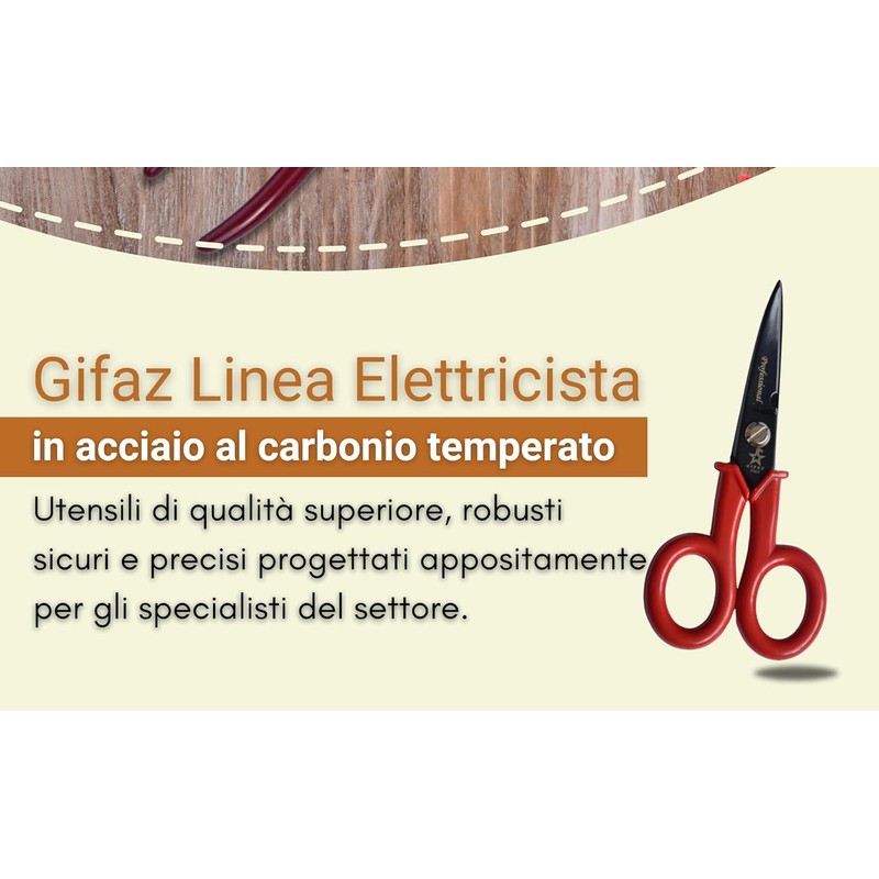 Gifaz – Scissors Electrician Insulated Stem Stainless Steel Blade