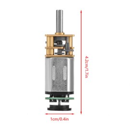 GBMQ-GM12BY20 DC 6V 2W Micro Speed Reduction Motor Mini Motor with Magnetic Coded Disc Hall Encoder (70RPM)
