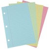 1InTheOffice 5.5 x 8.5 Paper, Pastel, College Ruled Mini Binder