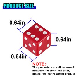 ZIMISI 4PCS Dice Tire Valve Stem Caps, ABS Corrosion Resistant Tire Air Valve Covers, Universal Dustproof Leakproof Wheel Tires Air Caps for Cars, SUVs, Trucks, Motorcycles, Bikes, Bicycles (Red)