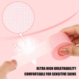 POCMKO 14 Rolls Silicone Lash Tapes, Silicone Gel Eyelash Tape, Lash Extension Tape for Sensitive Skin, Microporous Eyelash Tapes for Lash Extensions, Lashes Tape Supplies