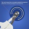 Cat Nail Clippers with Circular Cut Hole -Avoid Over Cutting