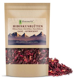 Gourmetia® Hibiscus Flowers 350 g, Hibiscus Flower Tea Whole and Dried - 100% Natural