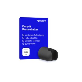 Duravit Universal Shower Head Holder for Hand Showers, Shower Holder, Matt Black