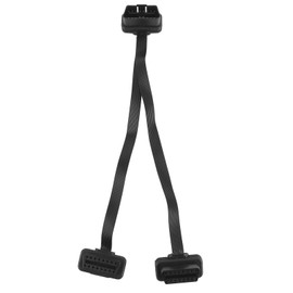 16-poliges OBD-Verlängerungskabel Gerader Stecker auf Doppelte Gerade Buchse Y-Splitter-Adapter-Anschluss OBD-Auto-OBD-Verlängerung