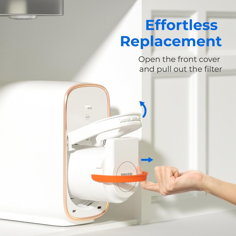 Waterdrop WD-D4RF Filter, Replacement for WD-D4-W Reverse Osmosis System, 1-year