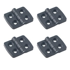 4 Pcs 30 x 40mm Door Hinges ABS Nylon Hinges Folding Butt Hinges Black Door Hinges for Gate Window Closet Drawer Boxes
