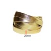 20mmx5m Metallic Leather Strip Double Sided PU Faux Leather Strap