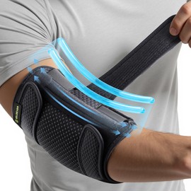 SOLOEVER Upgraded Cubital Tunnel Elbow Brace for Women and Men,[Medical-Grade Support] Elbow Splint for Ulnar Nerve Entrapment,Tendonitis,Tennis Elbow,Post-Surgery Recovery (Black, Medium)