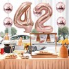 Rose Gold 42 Foil Balloons 40" Jumbo Foil Balloons Confetti