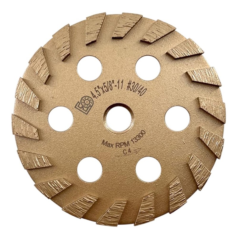 4.5" Diamond Grinding Wheels for Concrete or Masonry, 18 Short