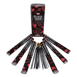 Hem Black Love Incense Sticks Agarbatti Indian Natural Fragrance Hand Rolled Pack of 6