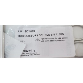 Aesculap BC107R IRIS Scissors S/S Curved Ophthalmic 4-1/2"  115mm