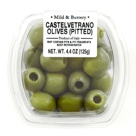Fresh Pack Castelvetrano Olives Pitted, 4.4 oz, 12 Pack
