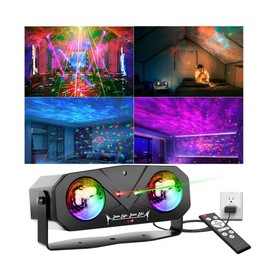 Star Projector,Party Disco Lights,5 in 1 Night Light for Bedroom,Disco Ball Light Stage Strobe Lights Ocean Projector Sound Activated for Parties Club Holiday Christmas Birthday Wedding Home Decor