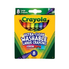 Crayola 5555 Kid's First Large Washable Crayons 8 Count