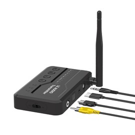 LE Audio Bluetooth 5.4 Transmitter for TV to Wireless Headphones, Aptx Lossless/Adaptive Audio Bluetooth Adapter with AUX/RCA/Optical/Coaxial Audio Inputs, Plug n Play