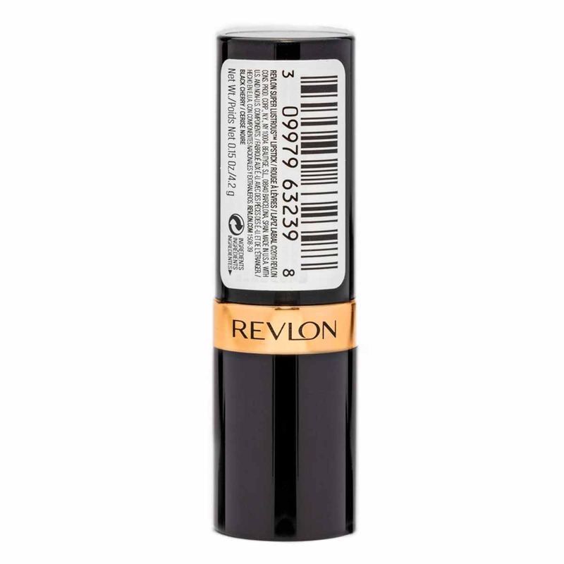 Lápiz Labial Revlon Super Lustrous tono 477 Black Cherry 4.2