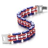 COOLSTEELANDBEYOND Large Men's Bracelet Bicycle Chain Motorcycle Chain Stainless Steel
